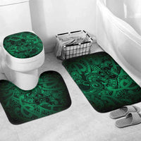 Aotearoa Maori Hei Tiki Bathroom Set Kakariki Kowhaiwhai Puhoro Motif