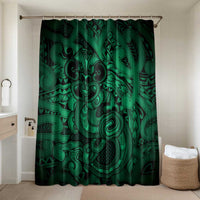 Aotearoa Maori Hei Tiki Bathroom Set Kakariki Kowhaiwhai Puhoro Motif