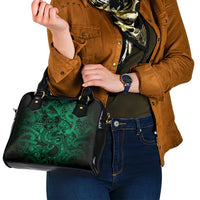 Aotearoa Maori Hei Tiki Shoulder Handbag Kakariki Kowhaiwhai Puhoro Motif LT9 - Polynesian Pride
