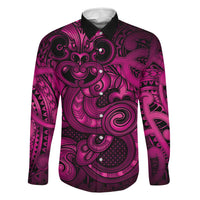 Aotearoa Maori Hei Tiki Family Matching Tank Maxi Dress and Hawaiian Shirt Mawhero Kowhaiwhai Puhoro Motif