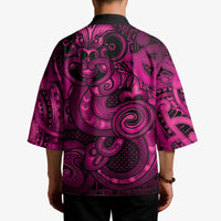 Aotearoa Maori Hei Tiki Kimono Mawhero Kowhaiwhai Puhoro Motif