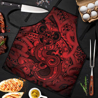 Aotearoa Maori Hei Tiki Apron Whero Kowhaiwhai Puhoro Motif
