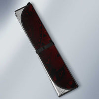 Aotearoa Maori Hei Tiki Auto Sun Shade Whero Kowhaiwhai Puhoro Motif LT9 - Polynesian Pride