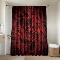 Aotearoa Maori Hei Tiki Bathroom Set Whero Kowhaiwhai Puhoro Motif