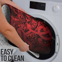 Aotearoa Maori Hei Tiki Bathroom Set Whero Kowhaiwhai Puhoro Motif