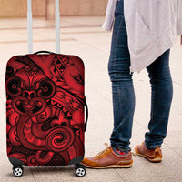 Aotearoa Maori Hei Tiki Luggage Cover Whero Kowhaiwhai Puhoro Motif