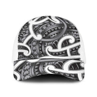 Aotearoa Maori Kowhaiwhai Baseball Net Cap Kiwikiwi Puhoro and Patiki