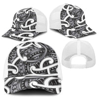 Aotearoa Maori Kowhaiwhai Baseball Net Cap Kiwikiwi Puhoro and Patiki