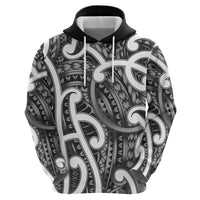 Aotearoa Maori Kowhaiwhai Hoodie Kiwikiwi Puhoro and Patiki LT9 - Polynesian Pride