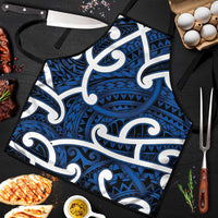 Aotearoa Maori Kowhaiwhai Apron Kikorangi Puhoro and Patiki