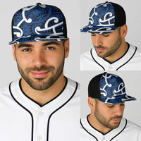 Aotearoa Maori Kowhaiwhai Baseball Net Cap Kikorangi Puhoro and Patiki LT9 - Polynesian Pride