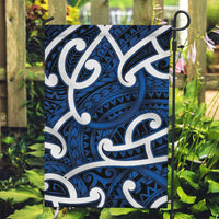 Aotearoa Maori Kowhaiwhai Garden Flag Kikorangi Puhoro and Patiki