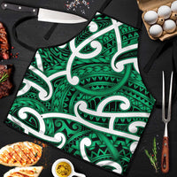 Aotearoa Maori Kowhaiwhai Apron Kakariki Puhoro and Patiki