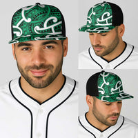 Aotearoa Maori Kowhaiwhai Baseball Net Cap Kakariki Puhoro and Patiki