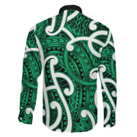 Aotearoa Maori Kowhaiwhai Family Matching Tank Maxi Dress and Hawaiian Shirt Kakariki Puhoro and Patiki