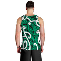 Aotearoa Maori Kowhaiwhai Men Tank Top Kakariki Puhoro and Patiki LT9 - Polynesian Pride
