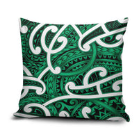 Aotearoa Maori Kowhaiwhai Pillow Cover Kakariki Puhoro and Patiki