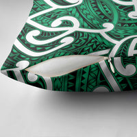 Aotearoa Maori Kowhaiwhai Pillow Cover Kakariki Puhoro and Patiki