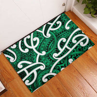 Aotearoa Maori Kowhaiwhai Rubber Doormat Kakariki Puhoro and Patiki LT9 - Polynesian Pride
