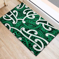 Aotearoa Maori Kowhaiwhai Rubber Doormat Kakariki Puhoro and Patiki LT9 - Polynesian Pride