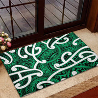Aotearoa Maori Kowhaiwhai Rubber Doormat Kakariki Puhoro and Patiki LT9 - Polynesian Pride
