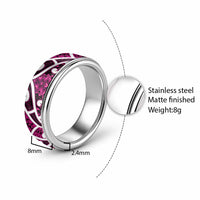 Aotearoa Maori Kowhaiwhai Classic Ring Mawhero Puhoro and Patiki