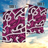 Aotearoa Maori Kowhaiwhai Garden Flag Mawhero Puhoro and Patiki