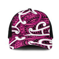 Aotearoa Maori Kowhaiwhai Mesh Trucker Cap Mawhero Puhoro and Patiki
