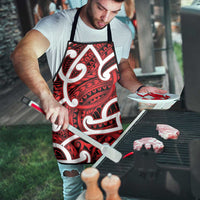 Aotearoa Maori Kowhaiwhai Apron Whero Puhoro and Patiki