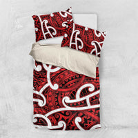 Aotearoa Maori Kowhaiwhai Bedding Set Whero Puhoro and Patiki