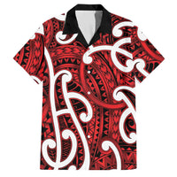 Aotearoa Maori Kowhaiwhai Family Matching Tank Maxi Dress and Hawaiian Shirt Whero Puhoro and Patiki