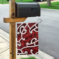 Aotearoa Maori Kowhaiwhai Garden Flag Whero Puhoro and Patiki