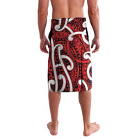 Aotearoa Maori Kowhaiwhai Lavalava Whero Puhoro and Patiki LT9 - Polynesian Pride