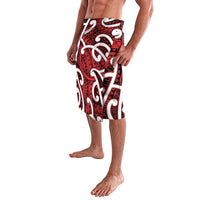 Aotearoa Maori Kowhaiwhai Lavalava Whero Puhoro and Patiki LT9 - Polynesian Pride