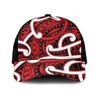 Aotearoa Maori Kowhaiwhai Mesh Trucker Cap Whero Puhoro and Patiki