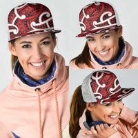 Aotearoa Maori Kowhaiwhai Mesh Trucker Cap Whero Puhoro and Patiki