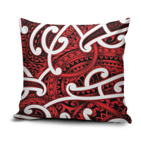 Aotearoa Maori Kowhaiwhai Pillow Cover Whero Puhoro and Patiki