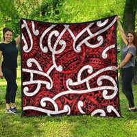 Aotearoa Maori Kowhaiwhai Quilt Whero Puhoro and Patiki LT9 - Polynesian Pride