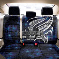 Micronesia Constitution Day Back Car Seat Cover Since 1979 with Polynesian Hibiscus Pattern LT9 - Polynesian Pride