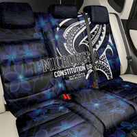 Micronesia Constitution Day Back Car Seat Cover Since 1979 with Polynesian Hibiscus Pattern LT9 - Polynesian Pride