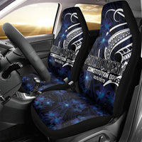 Micronesia Constitution Day Car Seat Cover Since 1979 with Polynesian Hibiscus Pattern