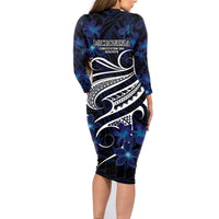 Micronesia Constitution Day Family Matching Long Sleeve Bodycon Dress and Hawaiian Shirt Since 1979 with Polynesian Hibiscus Pattern LT9 - Polynesian Pride