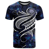 Micronesia Constitution Day T Shirt Since 1979 with Polynesian Hibiscus Pattern
