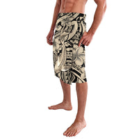 Polynesian Shark Tribal Tattoo Lavalava Beige Style LT9 - Polynesian Pride