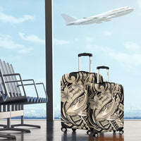 Polynesian Shark Tribal Tattoo Luggage Cover Beige Style LT9 - Polynesian Pride