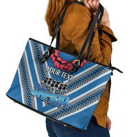 Custom Manuma Samoa Rugby Leather Tote Bag Ula fala Samoan Siva Tau Tribal LT9 - Polynesian Pride