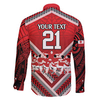 Custom Tonga Rugby Family Matching Off Shoulder Maxi Dress and Hawaiian Shirt Tonga Sipi Tau Ngatu Tribal Pattern LT9 - Polynesian Pride