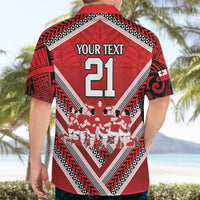 Custom Tonga Rugby Hawaiian Shirt Tonga Sipi Tau Ngatu Tribal Pattern