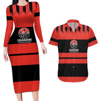 New Zealand Rugby Pacific Custom Couples Matching Long Sleeve Bodycon Dress and Hawaiian Shirt Whatumoana Classic Retro 2025