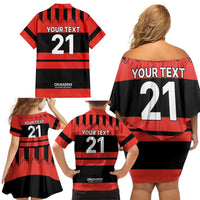 New Zealand Rugby Pacific Custom Family Matching Off Shoulder Short Dress and Hawaiian Shirt Whatumoana Classic Retro 2025